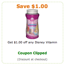 Disney Vitamin Coupon