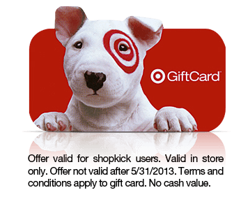 Snag a FREE $2 Target Gift Card from Shopkick