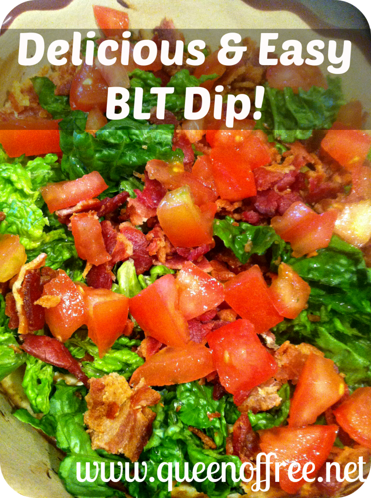 An Easy & Delicious BLT Dip from @thequeenoffree
