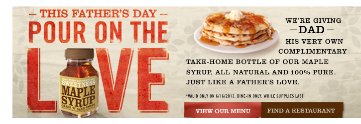 Snag a FREE Bottle of Maple Syrup for Dad at First Watch this Father's Day