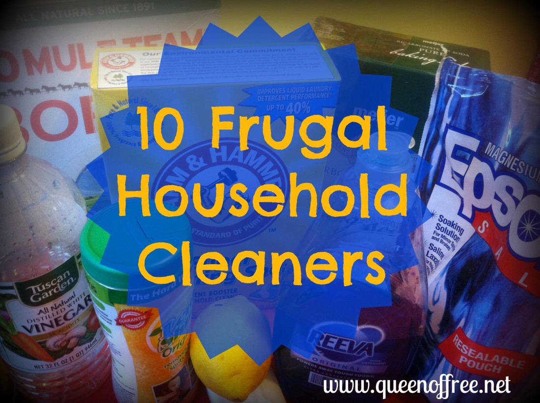 Check out these 10 Frugal Household Cleaners, which helped one family pay off $127K in debt!