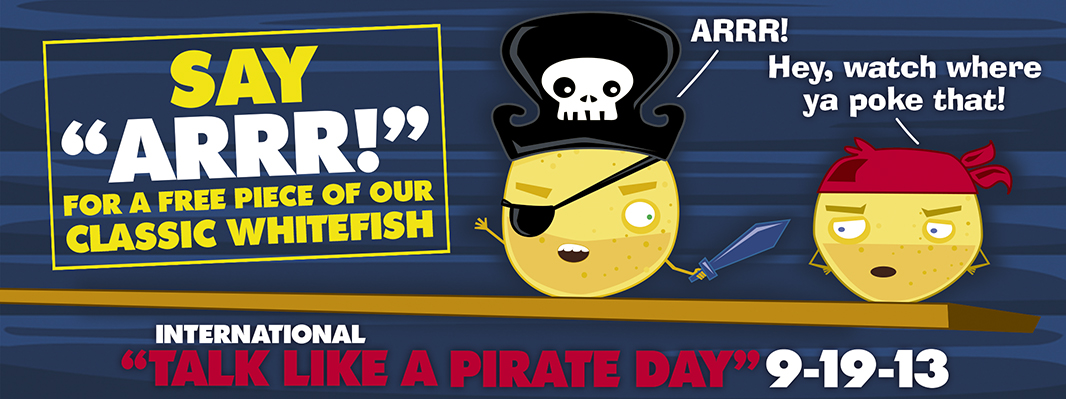 Get great freebies for Talking Like a Pirate on September 19th!