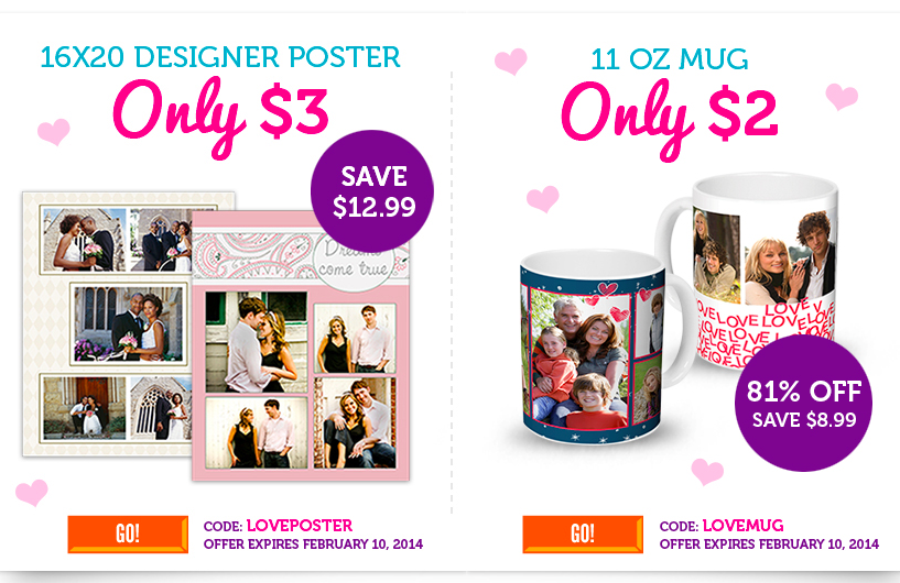 AWESOME Personalized Photo Poster or Mug for $3 or $2