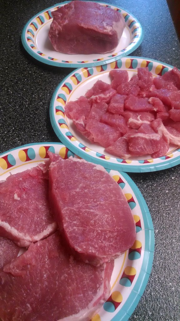 One pork loin can easily be reconfigured to be featured as three different dishes.