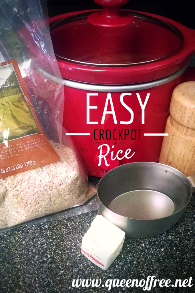 Did you know your crockpot moonlights as a rice maker? The recipe is simple and delicious. 