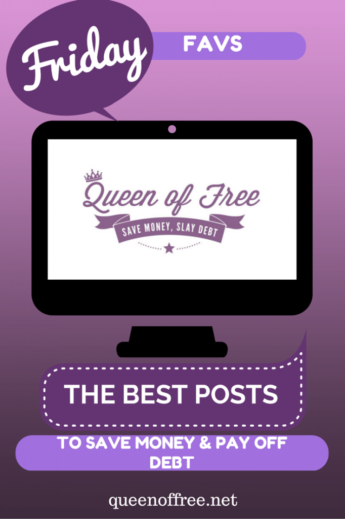 A round up of the very best posts to save money and pay off debt