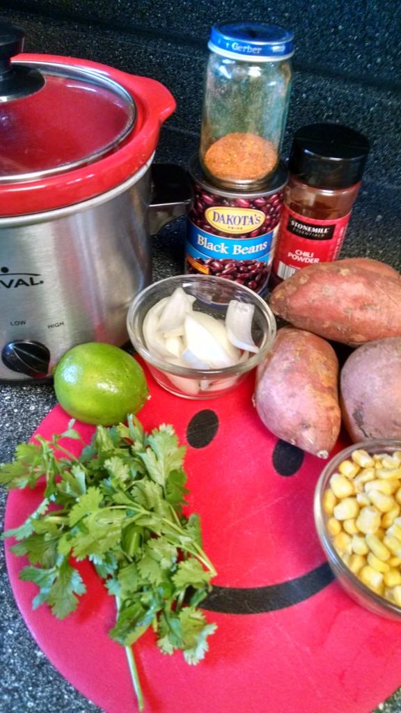 Slow Cooker Southwest Sweet Potato Ingredients