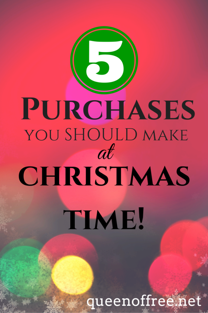 Believe it or not, there are some things you SHOULD buy at Christmas time due to their price point. Read all about the best purchases you can make!