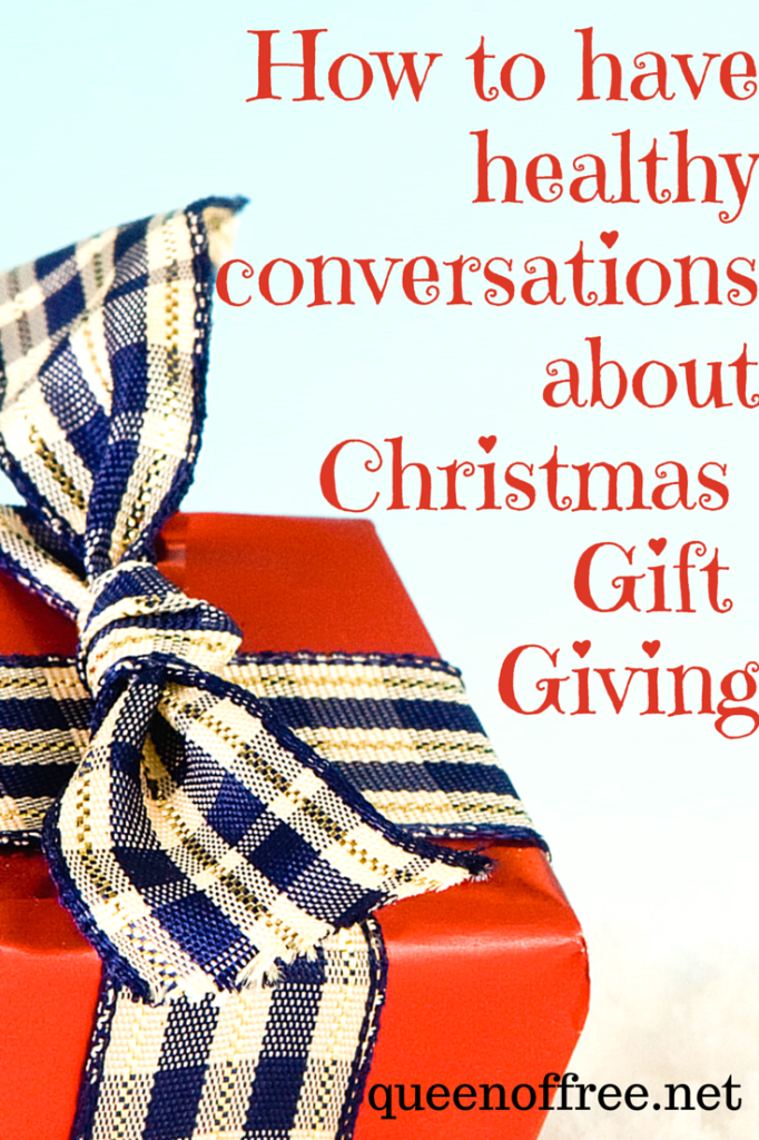 Christmas Gift Giving can be tricky, especially if you're on a budget. Keep these tips for navigating difficult conversations at the holidays in mind. 