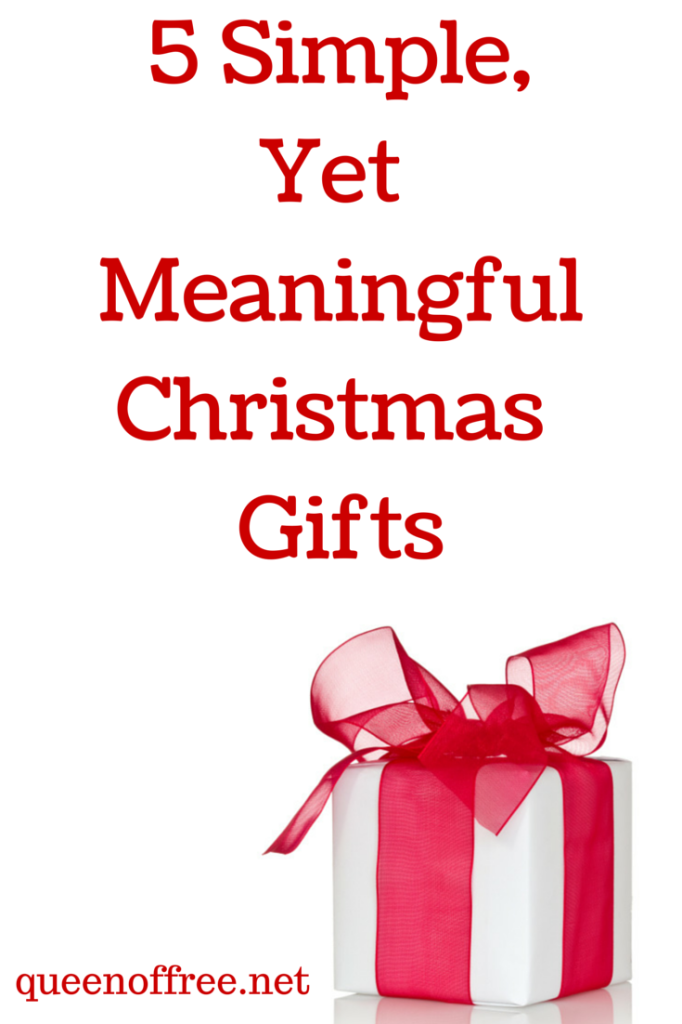 Check out these great simple Christmas gift ideas that are high on meaning and value, but low on price. 