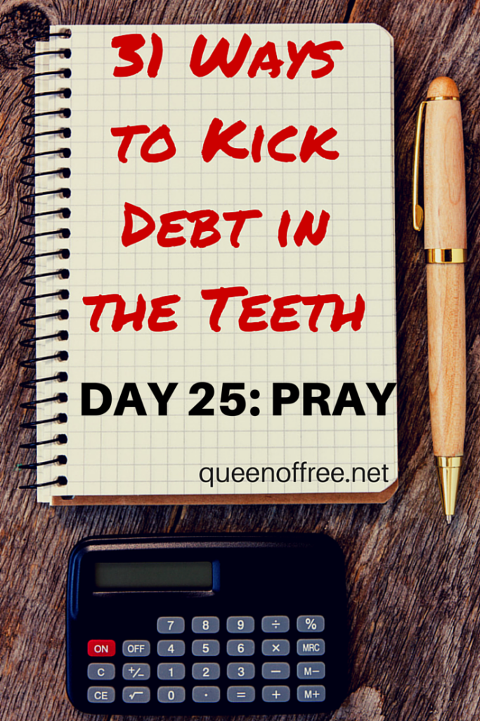 It might sound cliche but prayer is powerful. How and why you should pray when paying off debt. 
