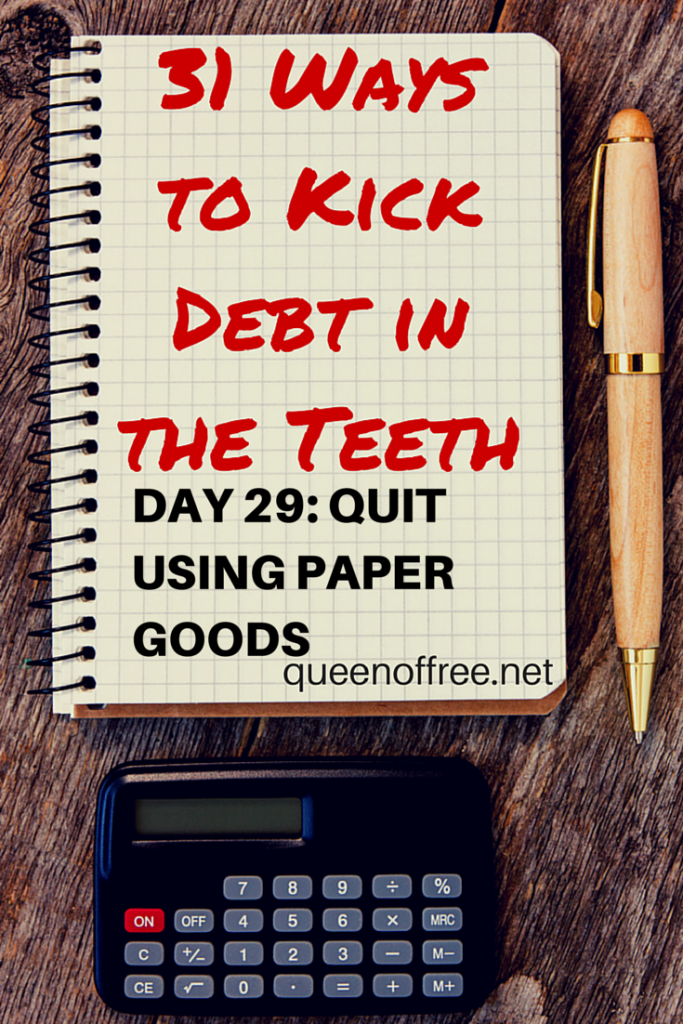 Sign up for daily simple tips to get your finances under control from someone who paid off $127K in debt. Today, why paper goods may killing your budget.