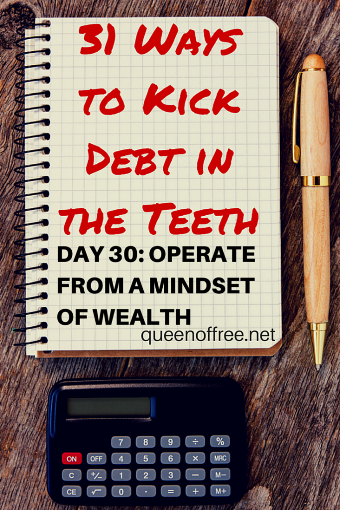 Sign up for daily simple tips to get your finances under control from someone who paid off $127K. Today, kick debt in the teeth by looking at what you have with new eyes.