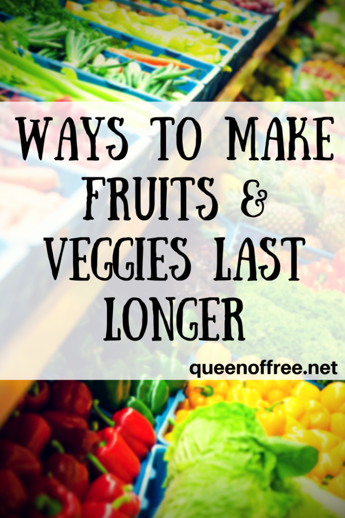 Quit wasting your grocery budget. Make fruits and veggies last longer with these simple, out of the box tips. 