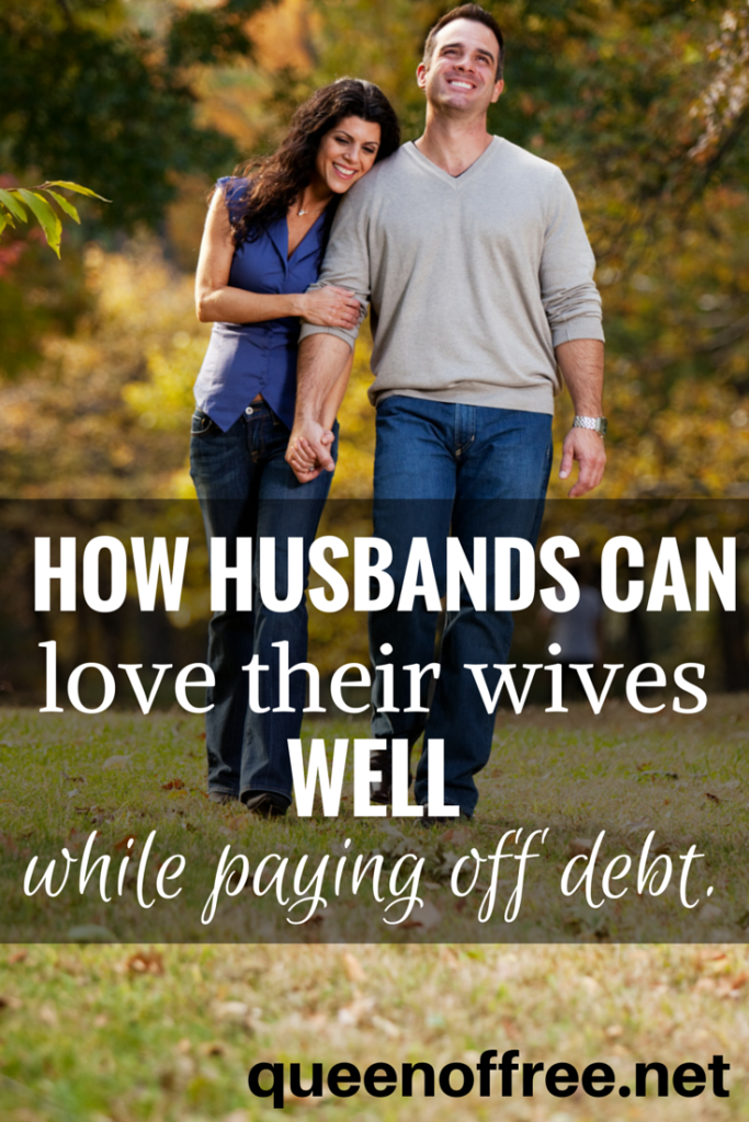 Paying off debt can take a toll on a marriage. Check out 7 Simple and practical ways husbands can reassure and show love their wives while paying off debt.