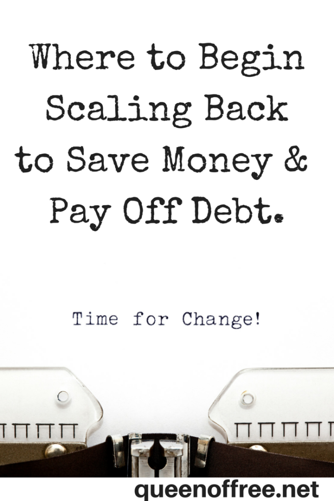 Making too many budget changes too quickly will have negative results. Get some great out of the box ideas for where to begin and practical strategies for sustaining long term budget changes to save money and pay off debt!