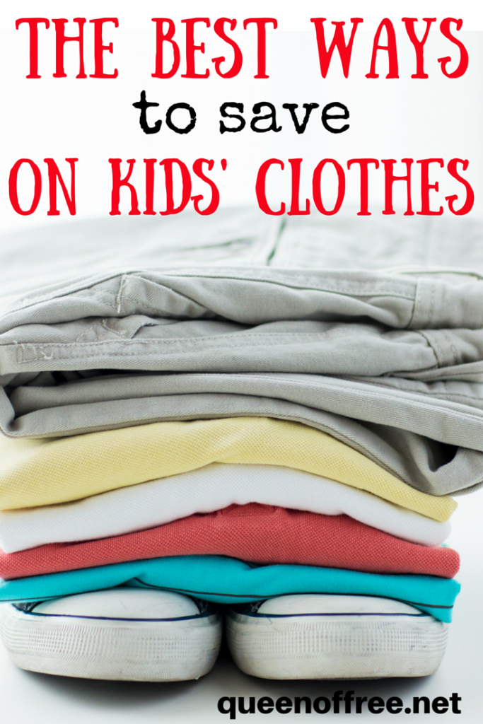 These tips are AWESOME. All of the best ways to save money on clothes for kids without a lot of hassle.