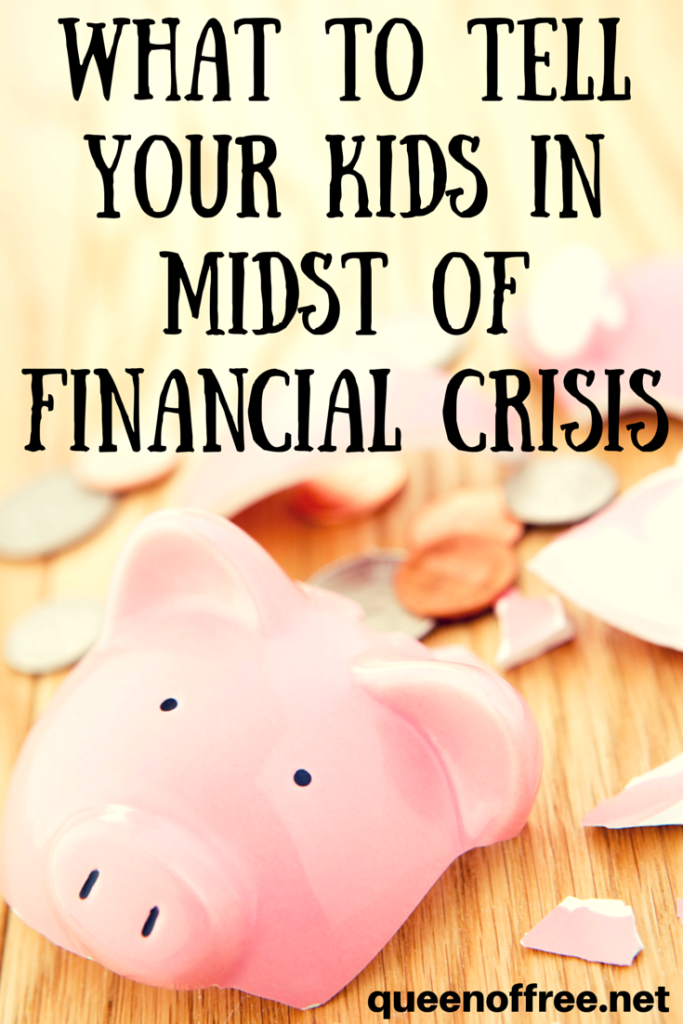 Should you tell your kids you are in debt? That you lost your job? Or that you cannot pay the bills? How to communicate effectively with your children about crisis.