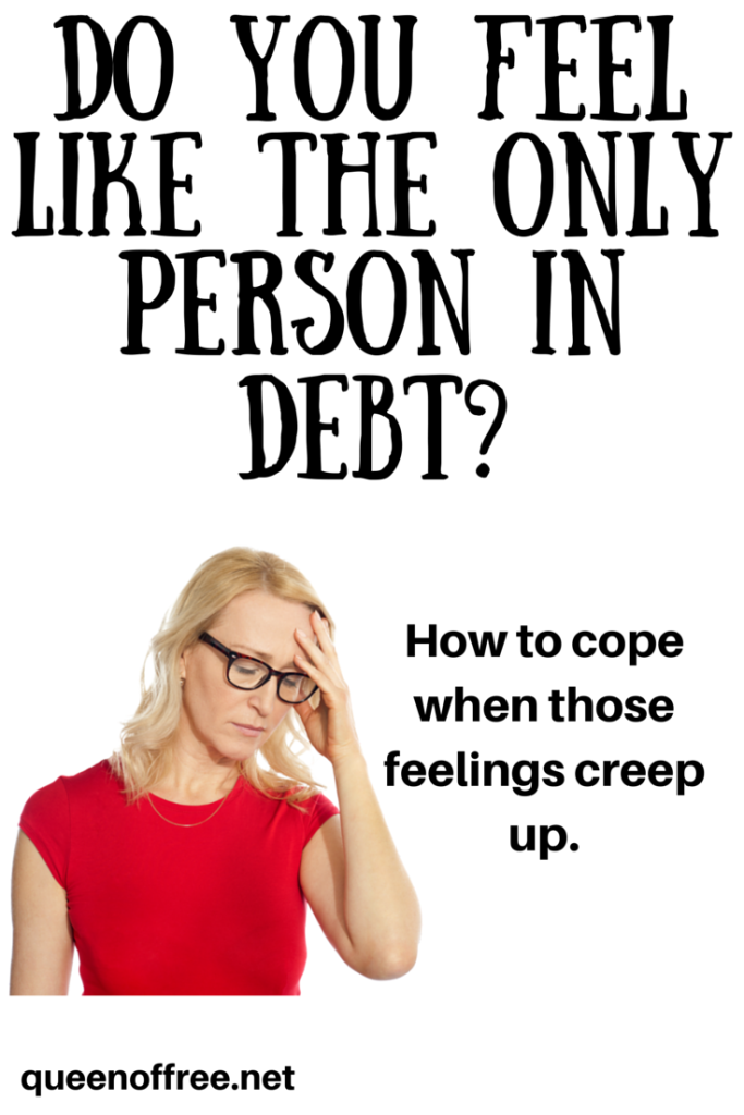 Do you feel alone in paying off debt? The good news is that you are not. Check out this quick podcast to find out how to cope with those feelings and more!