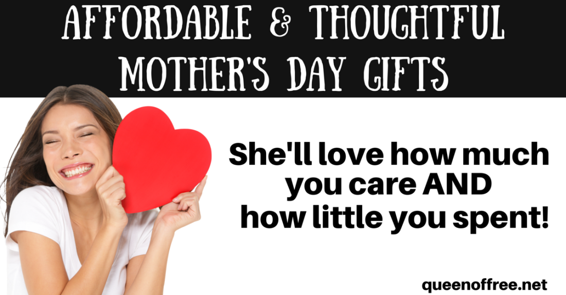 Show your mom how much you care without breaking the bank thanks to these last minute affordable Mother's Day gift ideas!