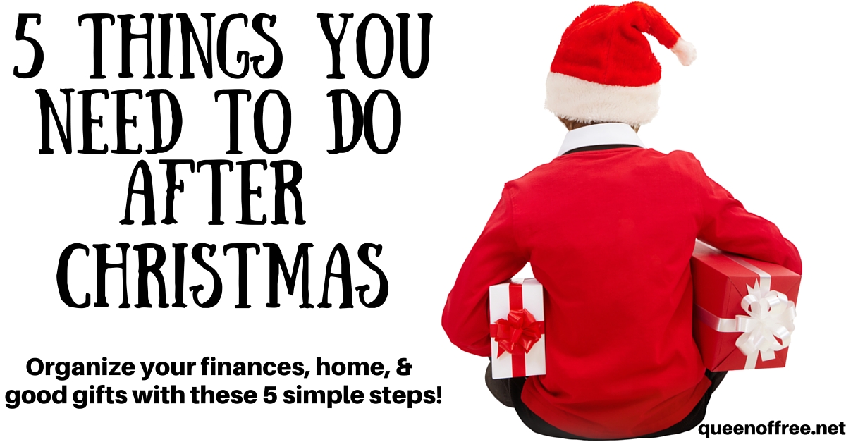 5 Things You Need to Do After Christmas