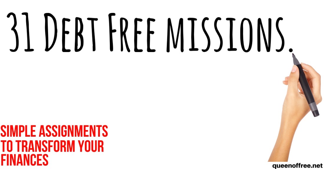 I can't wait to check out these daily debt free missions in January! Easy ways to save money and pay off debt in the New Year. Are you up for the challenge?