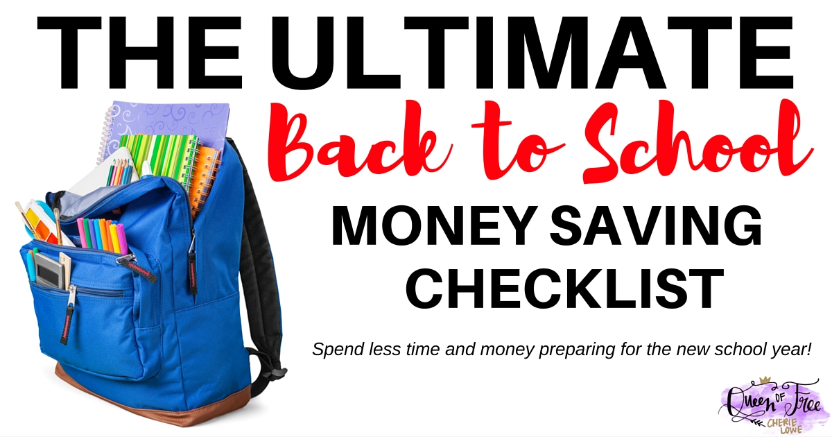 Are you following each of these tips? The Ultimate Back to School Money Saving Checklist will only take you 2-3 hours and save you plenty!