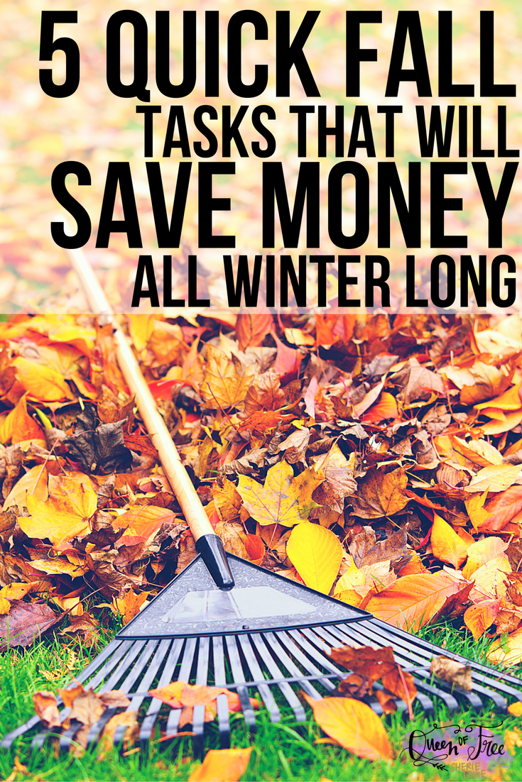 The fall is your perfect opportunity to take advantage of mild temperatures and do these 5 quick tasks guaranteed to save money during winter!