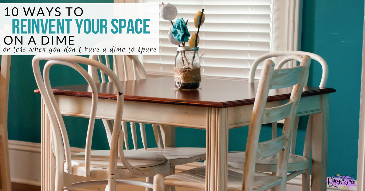 Want to breathe new life into your home but don't have the budget? Reinvent your space with these ten simple, free, and affordable ideas!