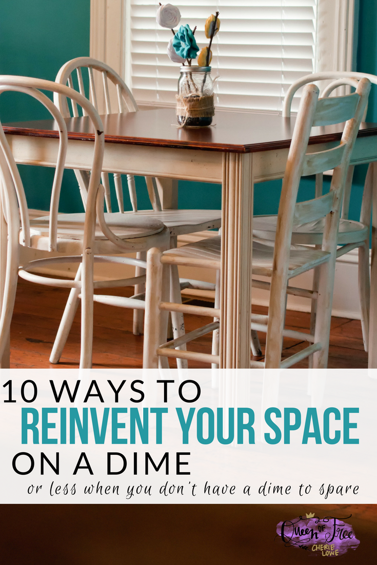 Want to breathe new life into your home but don't have the budget? Reinvent your space with these ten simple, free, and affordable ideas!