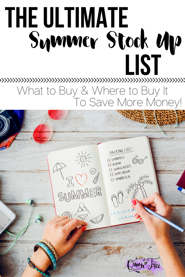 Summertime gets expensive! But if you stock up on these five key items, you'll be sure to save money this summer and have fun.