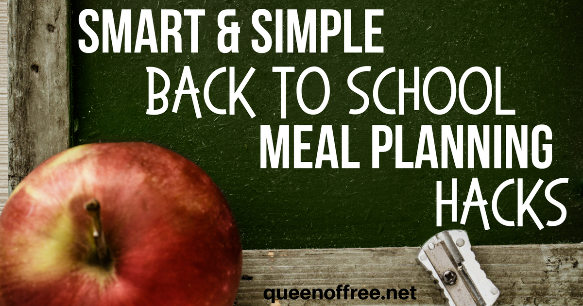 Don't get in a dinner rush that leads to the drive through! Check out these smart and simple Back to School Meal Planning Hacks now. 