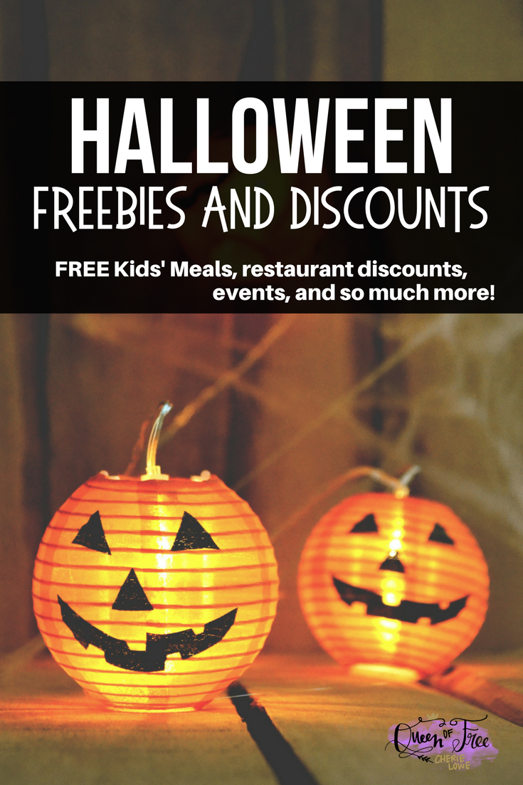Boo! Don't terrify your budget this October, check out the following Halloween freebies and discounts to save money and have fun!