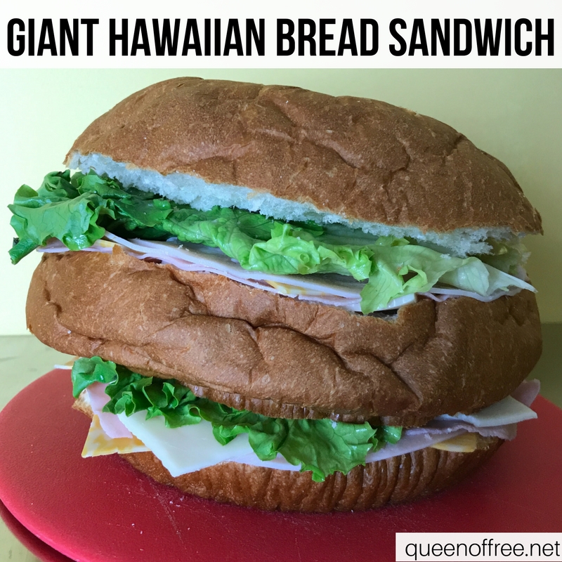WOW! This Giant Hawaiian Bread Sandwich is a hit for Super Bowl fun. Check out the recipe plus three other quick, affordable, & easy ideas.