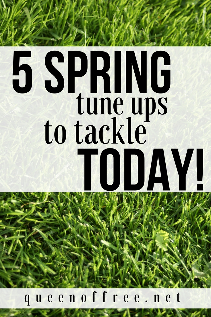 It's the perfect time of the year to save more money and time! You can do all five of these 5 Spring Tune Ups in one afternoon.