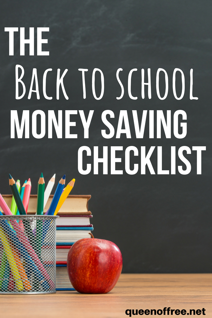 Quit wasting money on purchases you don't need for the new year! Check out this Back to School Money Saving Checklist, STAT.