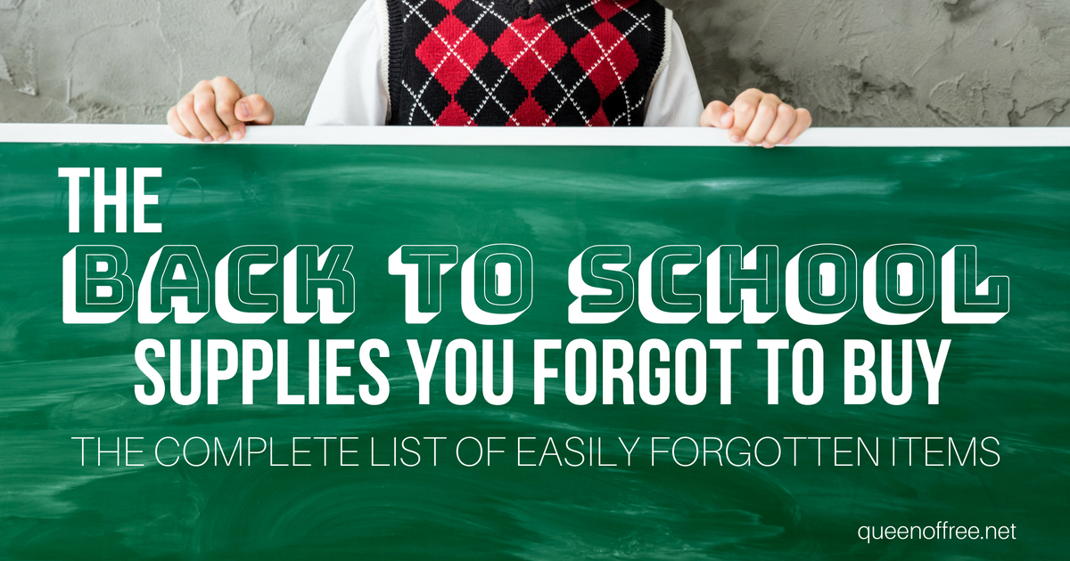 Oh no! You forgot to purchase crucial school supplies for the new year. Find out what they are STAT before it's too late.
