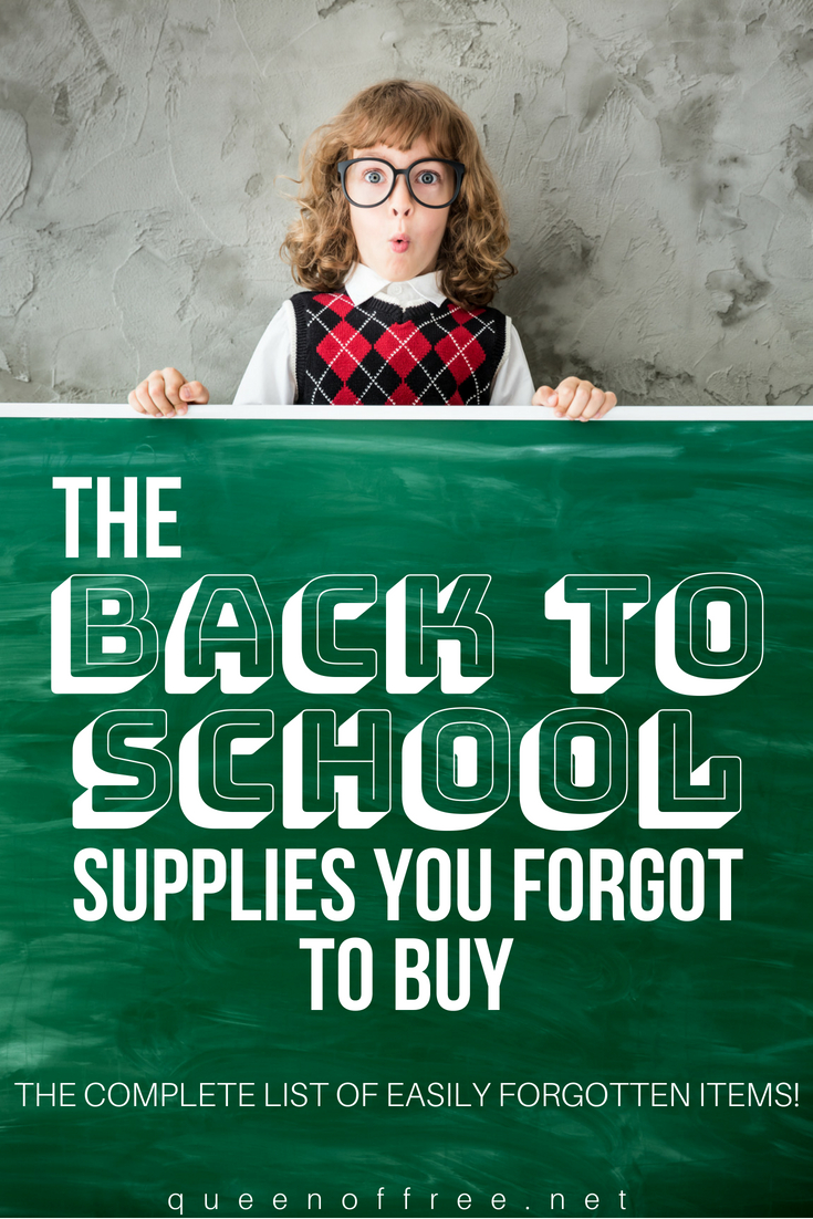 Oh no! You forgot to purchase crucial school supplies for the new year. Find out what they are STAT before it's too late.