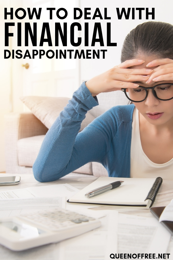 Financial Disappointment strikes everyone. Check out these smart strategies to help you cope when you find yourself stuck.