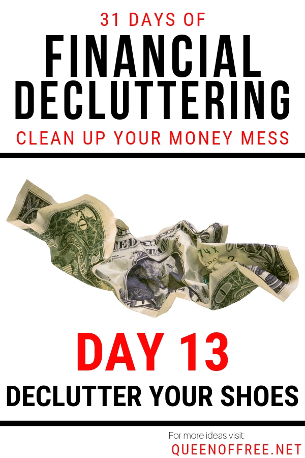 Guess what? You may need to spend more money on shoes! YAY. But first declutter shoes you already own with these easy tips!