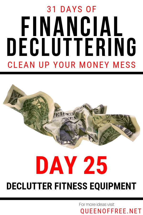 Getting in shape doesn't mean making a mess. Declutter fitness equipment, apparel, gym memberships, & more with these tips!