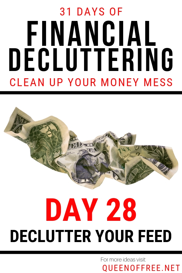 Is your social media feed triggering spending? YES. Declutter your feed in only a few mintues a day with these easy tips!