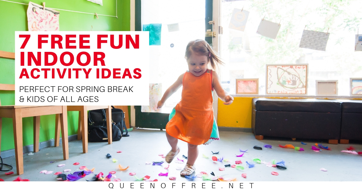 Check out these amazing FREE indoor kids' activity ideas, STAT - perfect for rainy days, spring break, cold weather, & more!