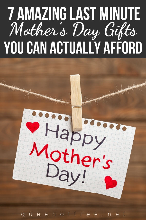 What mom wants this year isn't really that expensive. These last mintue Mother's Day gift ideas will knock her socks off.
