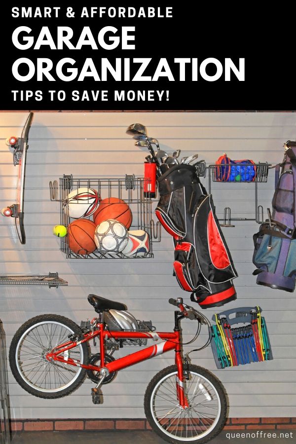 Reorganizing your garage can save and even make you money! These simple tips help you maximize your space with affordable storage.