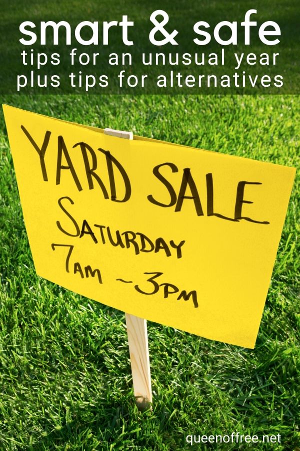 Debating hosting or shopping this year? Don't miss these smart and safe yard sale tips for an unusual year including alternative ideas.