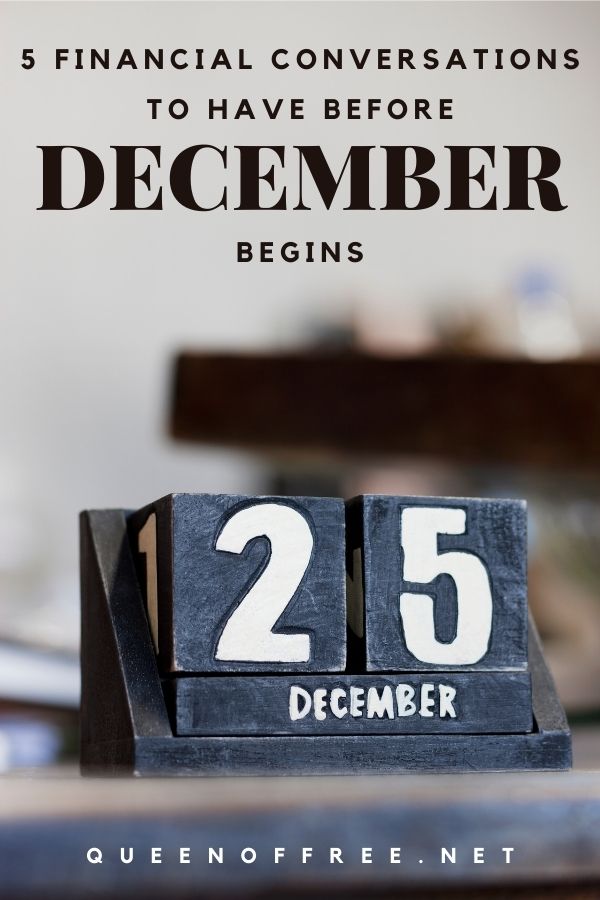 It might not be December yet, but you need to have these 5 Christmas Financial Conversatiionis ASAP to keep your holidiay merry & bright.