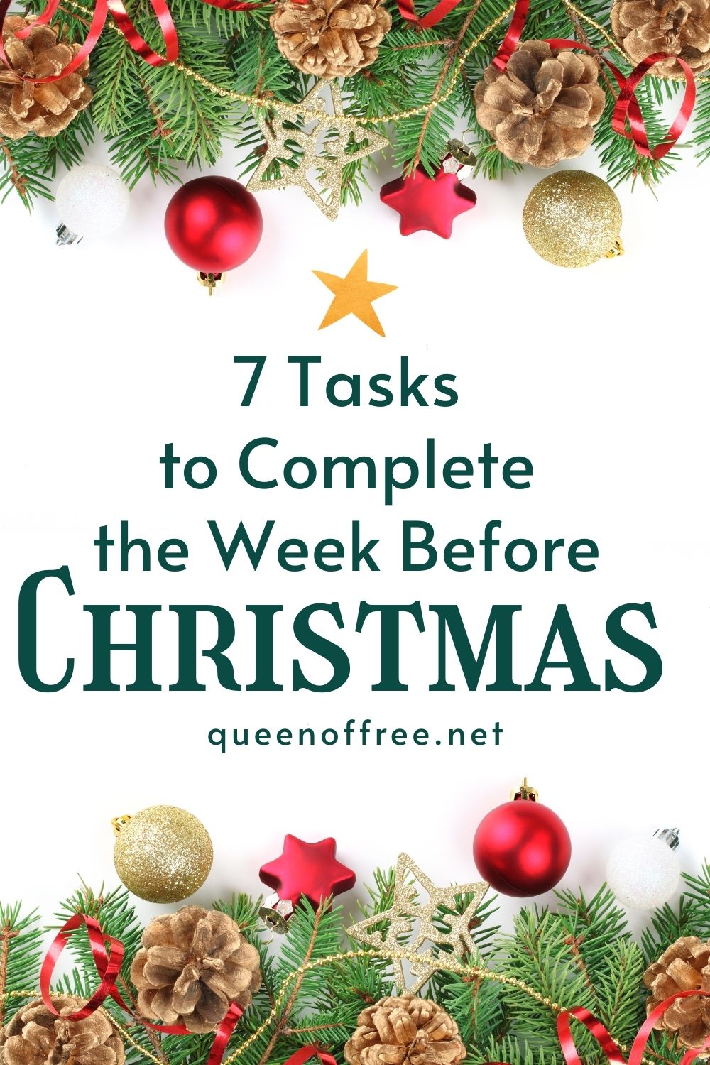 Don't stress out or overspend! 7 tasks to do the week before Christmas keep the happy in your holidays & save time, money, & your sanity!