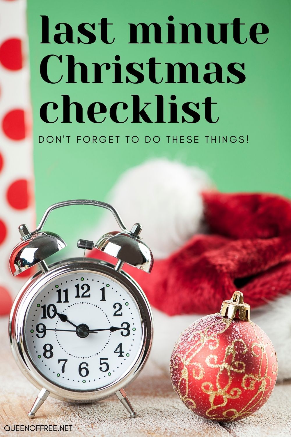 The countdown is on! Here's your last minute Christmas checklist to ensure a financially Merry Christmas and a Happy New Year!