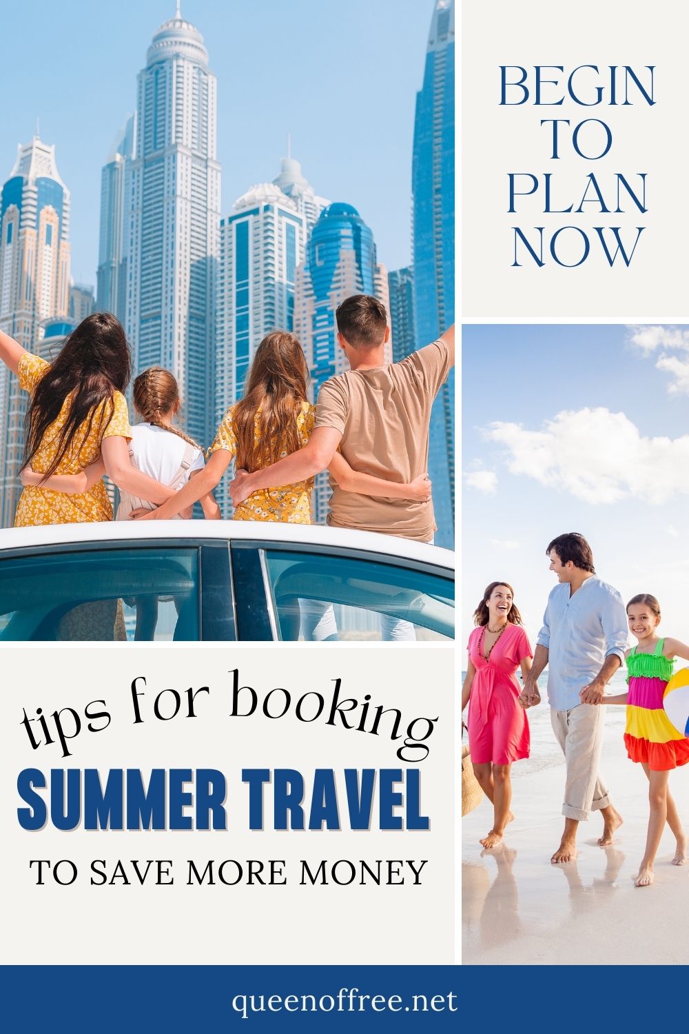 Save money on Summer Travel NOW. From booking an affordable place to stay to finding FREE attractions and more, check out these tips!